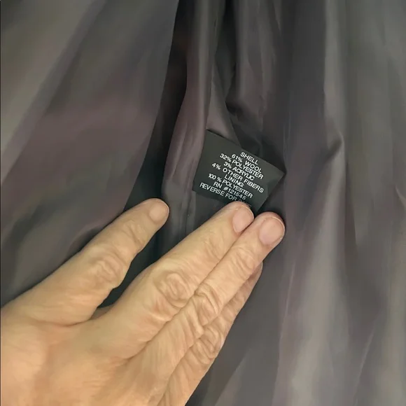 London Fog Gray Pea Coat - Picture 7 of 11